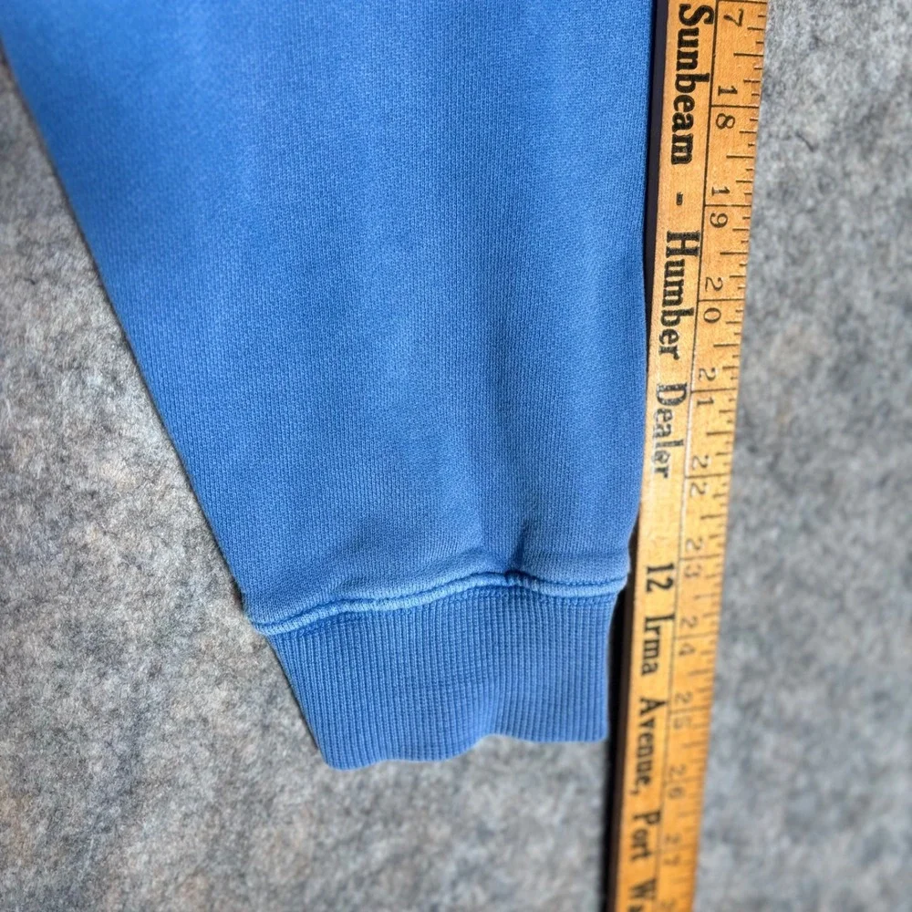 Vineyard Vines Quarter Zip Pullover Mens M Blue Shep Shirt Logo Cotton Sweater